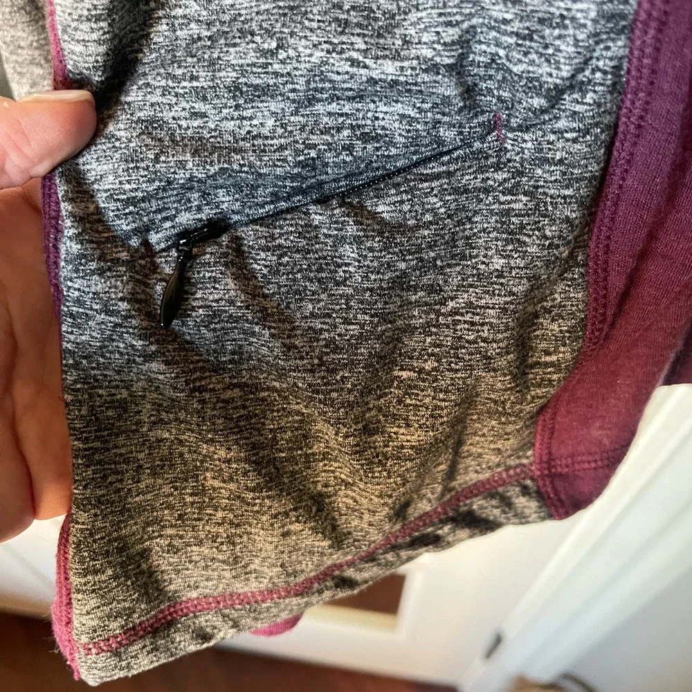 Woolx XL Burgundy Heather Quarter-Zip Pullover - Picture 2 of 5